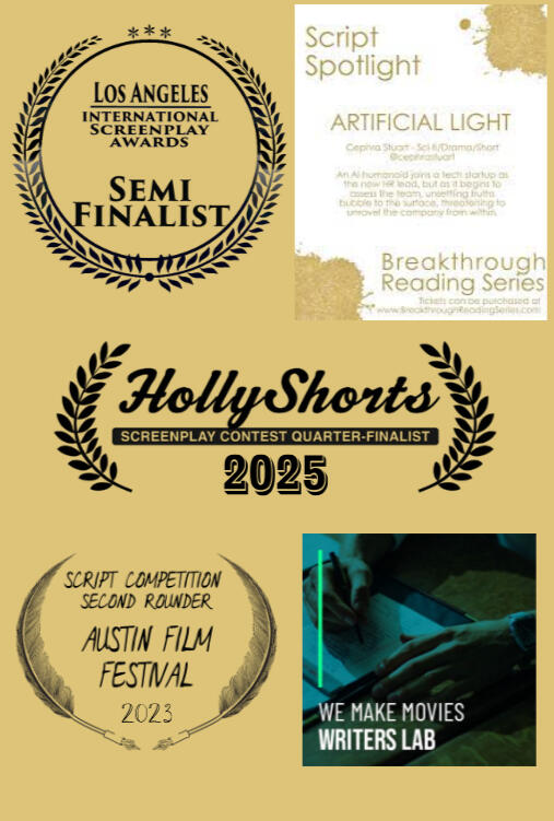 Awards Poster - July Picture of screenplay awards received thus far